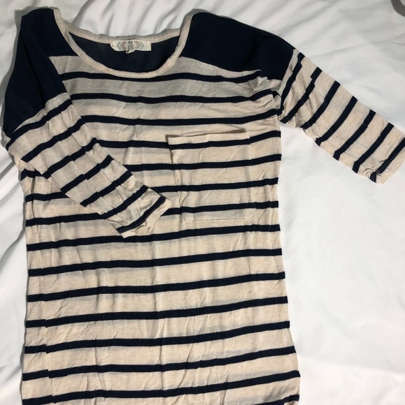 Pink Rose Tops - 2/$20!! Striped Tee